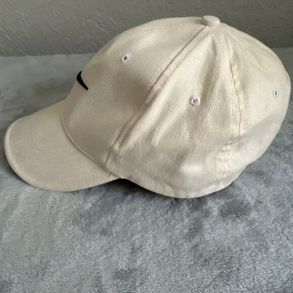 Nike Golf Hat - Embroidered black Swoosh RN 56323 M/L Off-White - Picture 2 of 5